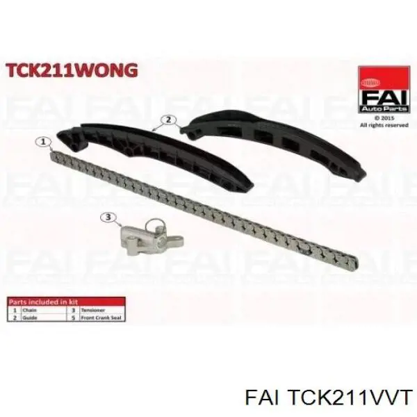 Цепь ГРМ верхняя, комплект FAI TCK211VVT