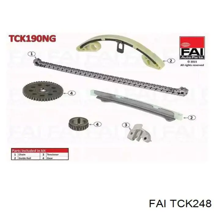Ремкомплект ГРМ FAI TCK248 цена, от 453.63 USD