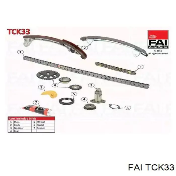TCK33 FAI комплект цепи грм