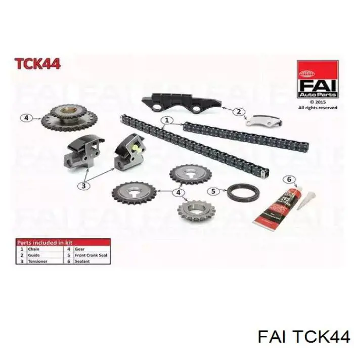 TCK44 FAI Комплект цепи