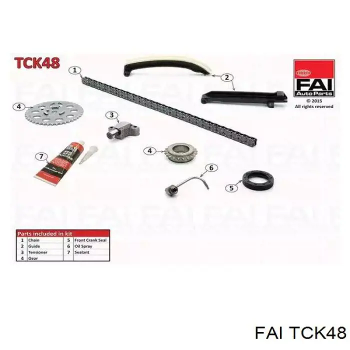 TCK48 FAI комплект цепи грм