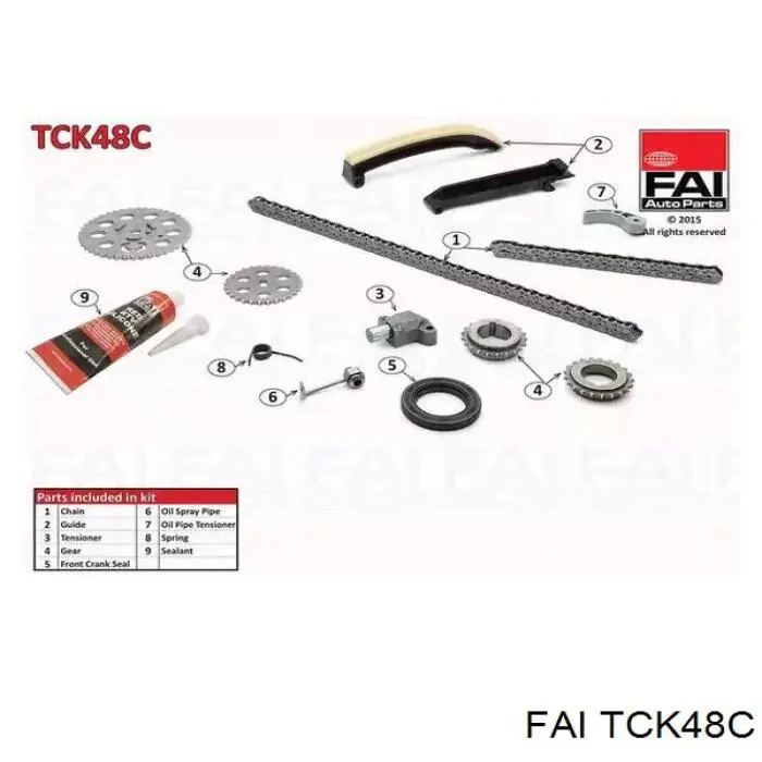 TCK48C FAI комплект цепи грм