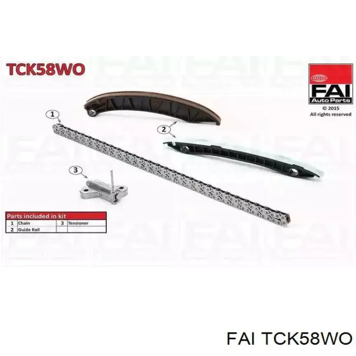 TCK58WO FAI комплект цепи грм