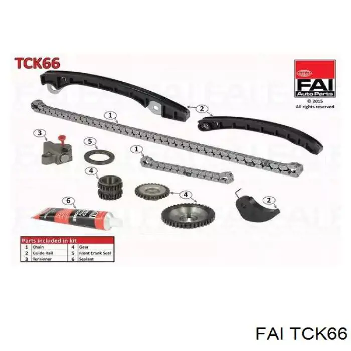 TCK66 FAI комплект цепи грм