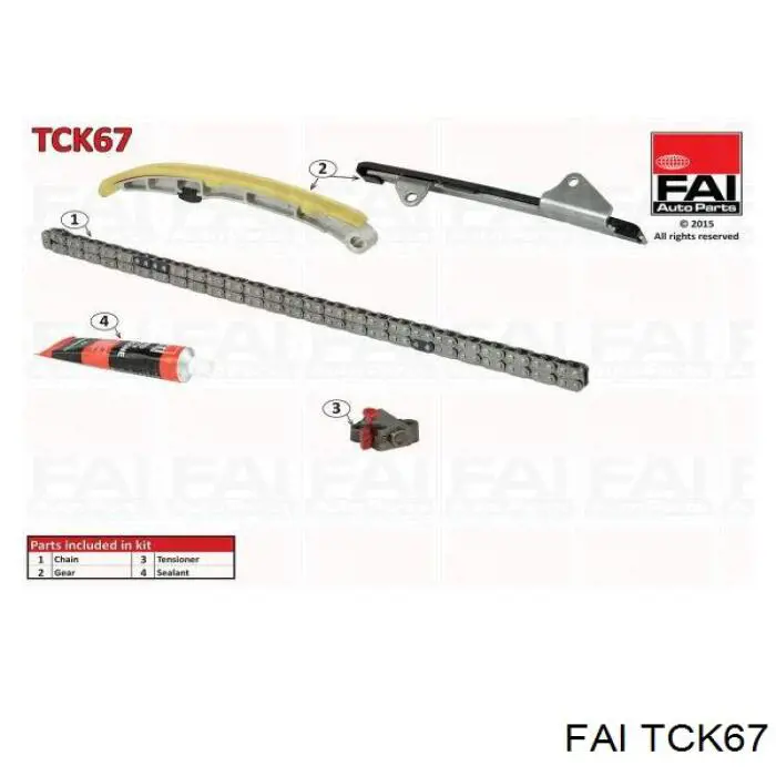 TCK67 FAI комплект цепи грм