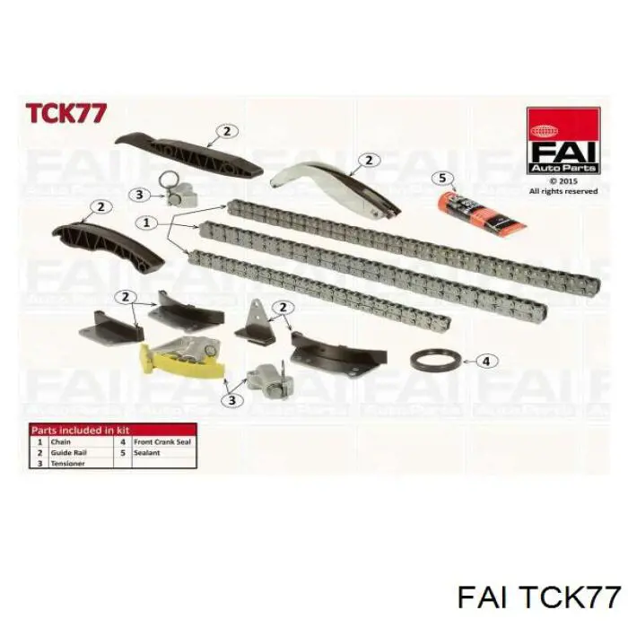 Комплект цепи ГРМ TCK77 FAI