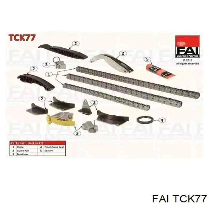Комплект цепи ГРМ TCK77 FAI