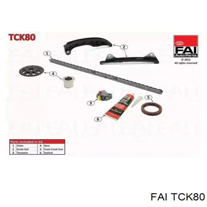 TCK80 FAI комплект цепи грм