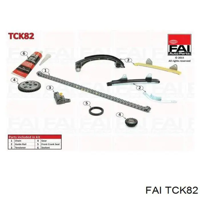 Kit de cadenas de distribución TCK82 FAI