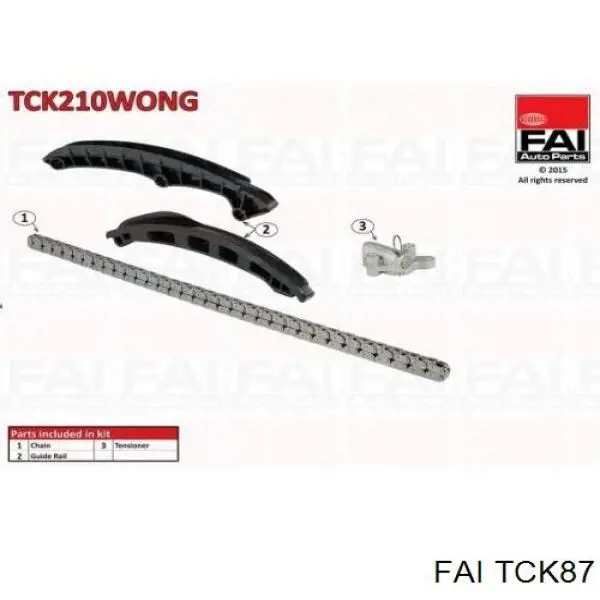 Ремкомплект ГРМ FAI TCK87 цена, от 97.01 USD