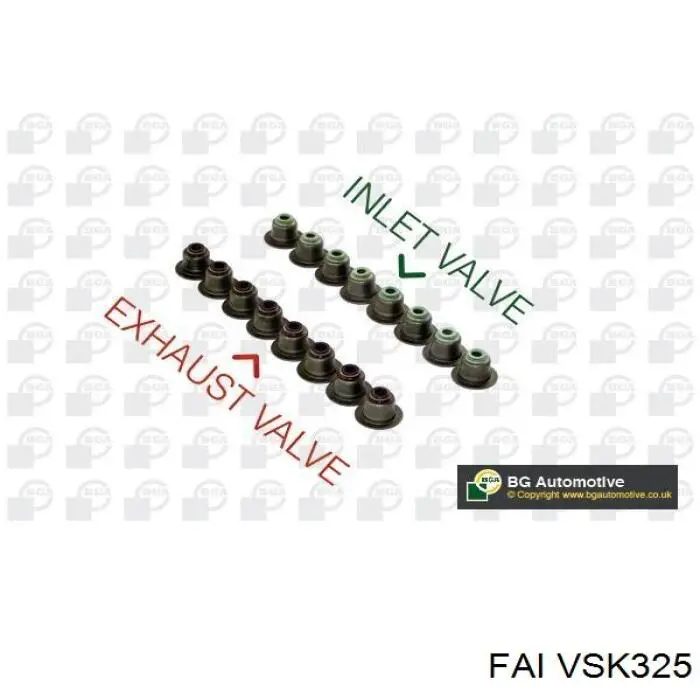 VSK325 FAI сальник клапана (маслосъемный, впуск/выпуск, комплект на мотор)