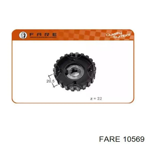 Звездочка привода коленвала 10569 Fare