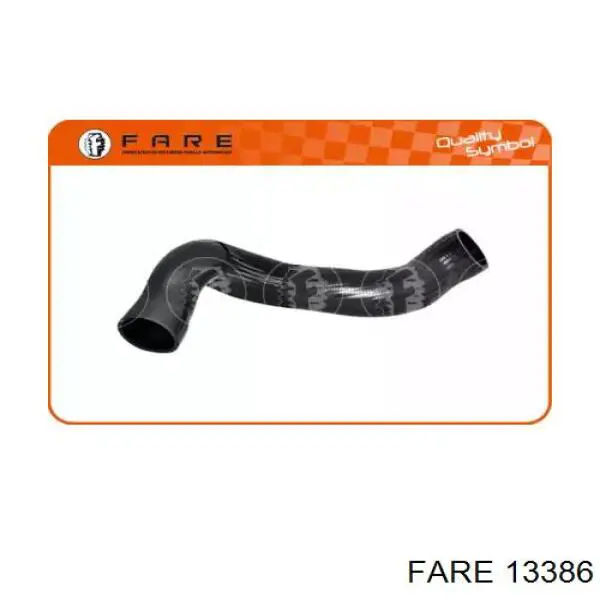 Шланг (патрубок) интеркуллера нижний левый 13386 Fare