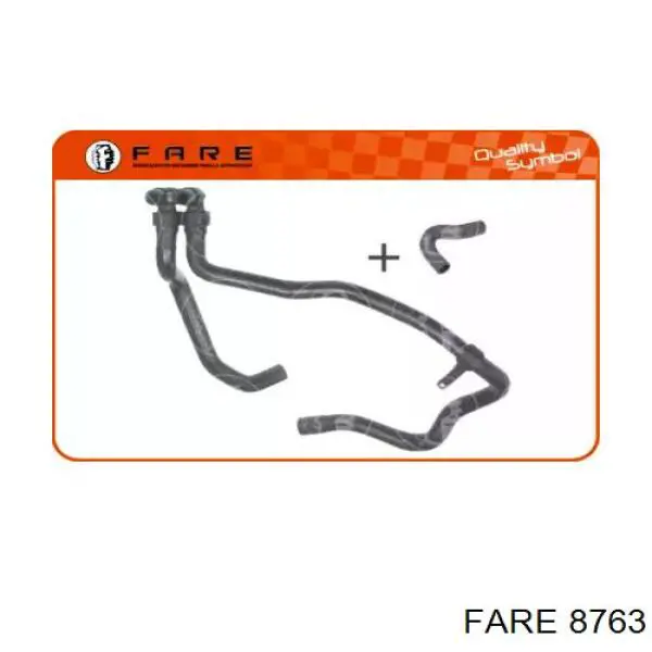 Шланг радиатора отопителя (печки), сдвоенный 8763 Fare