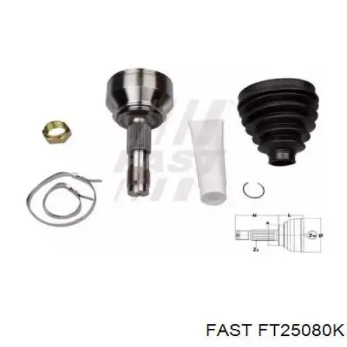 FT25080K Fast Наружная граната