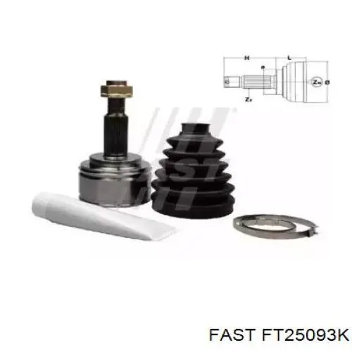 Граната колесная Fast FT25093K цена, от 33.47 USD
