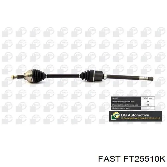 FT25510K Fast junta homocinética externa dianteira