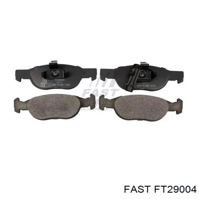 Колодки тормозные передние дисковые FAST FT29004