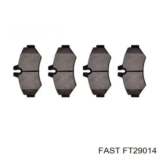 Колодки тормозные задние дисковые FAST FT29014