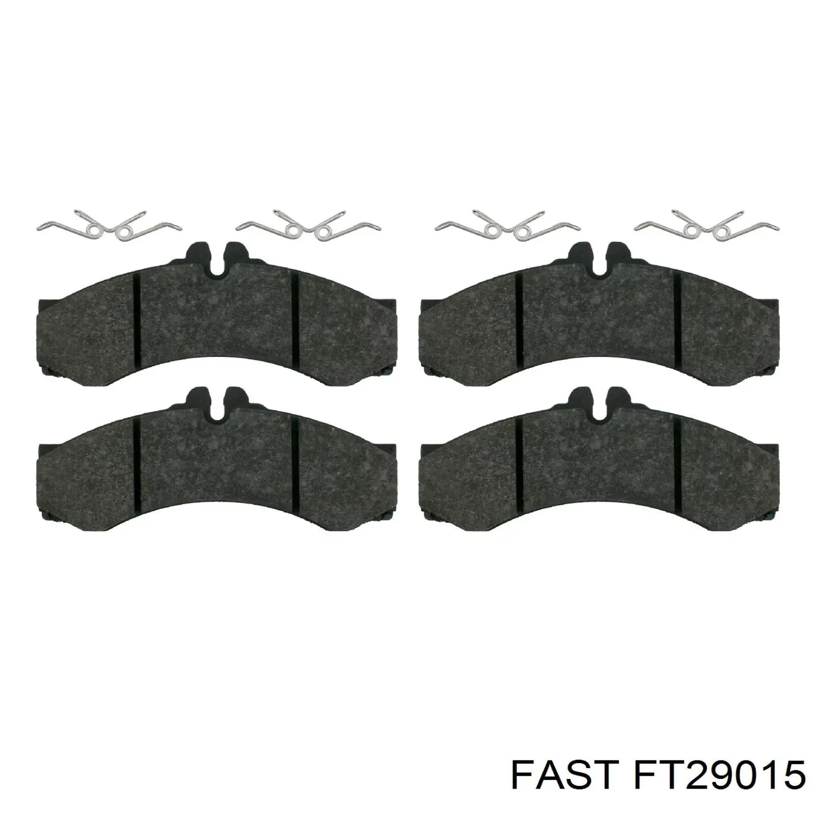 Колодки тормозные передние дисковые FAST FT29015