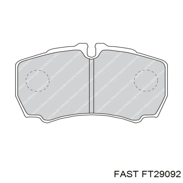 Купить FT29092 Fast Колодки тормозные задние, дисковые
