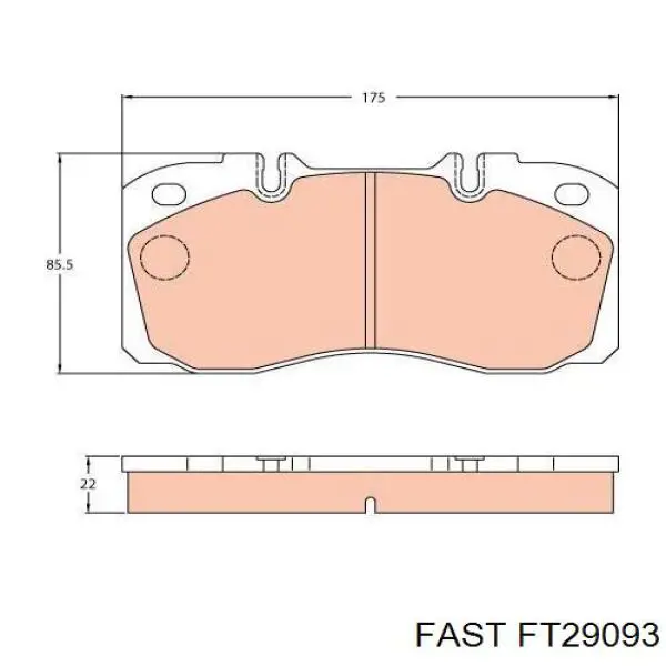 Колодки Fast FT29093 цена, от 30.04 USD