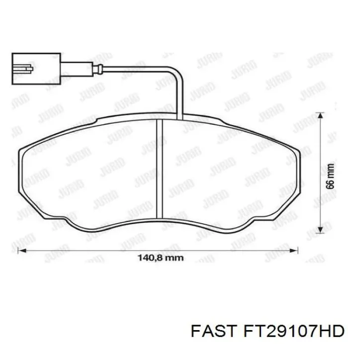 Колодки Fast FT29107HD цена, от 18.95 USD