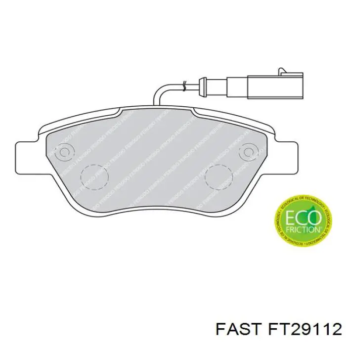 Тормозные колодки Fast FT29112