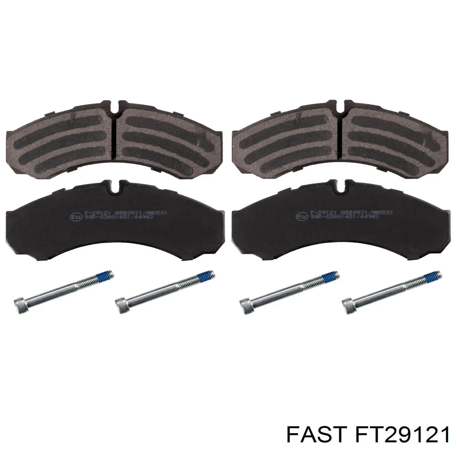 Купить FT29121 Fast Колодки тормозные задние, дисковые