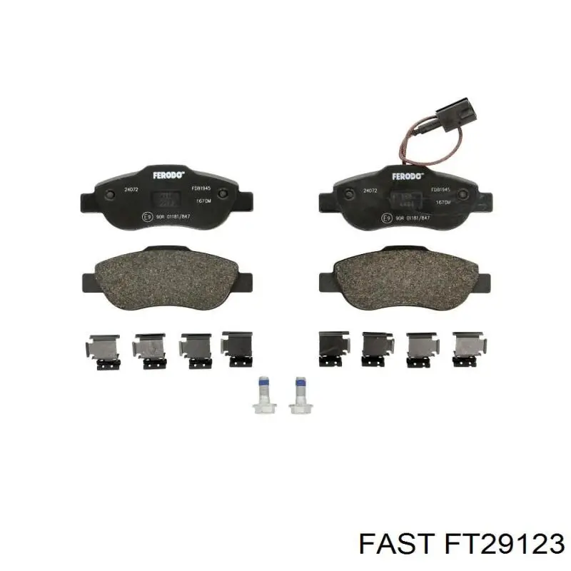 Тормозные колодки Fast FT29123