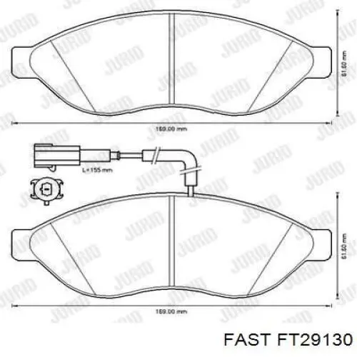 Купить FT29130 Fast Колодки тормозные