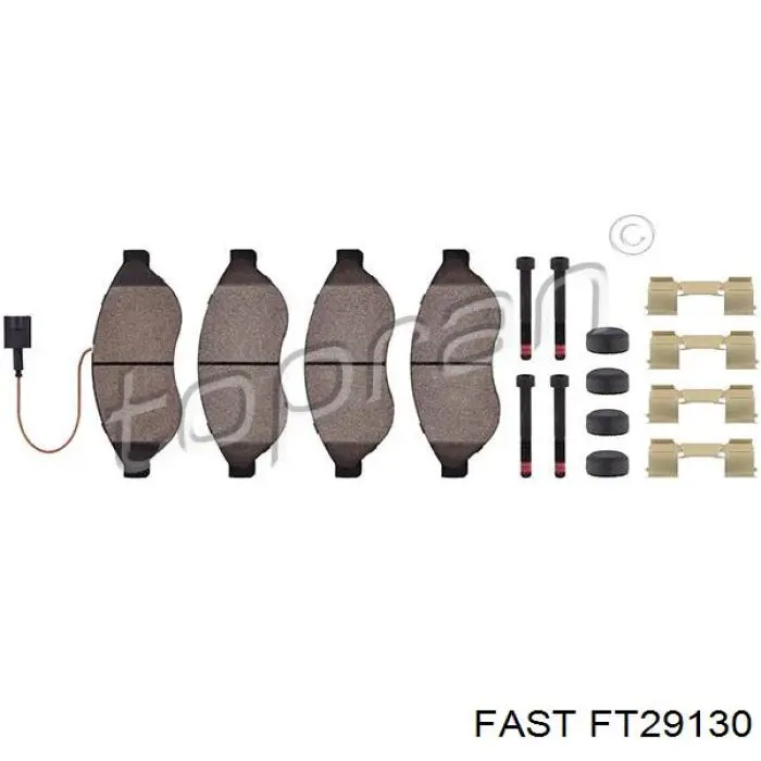 Передние тормозные колодки FT29130 Fast