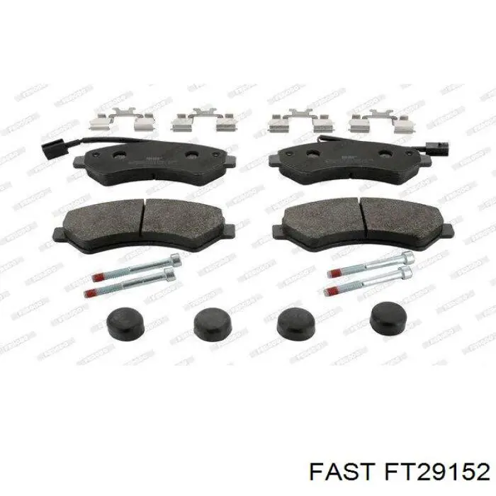 Колодки тормозные передние дисковые FAST FT29152