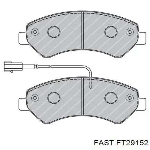 Купить FT29152 Fast Колодки тормозные