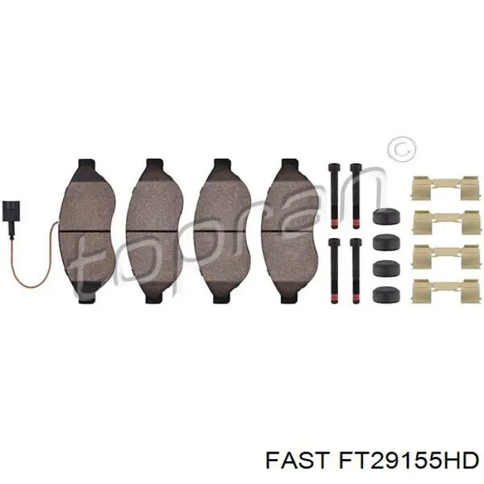 Колодки Fast FT29155HD цена, от 29.58 USD