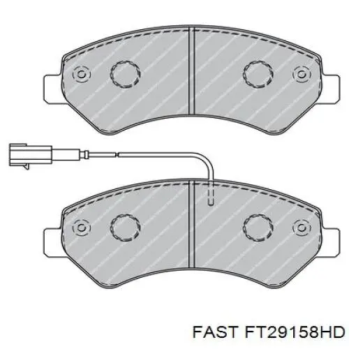 Колодки Fast FT29158HD цена, от 29.32 USD