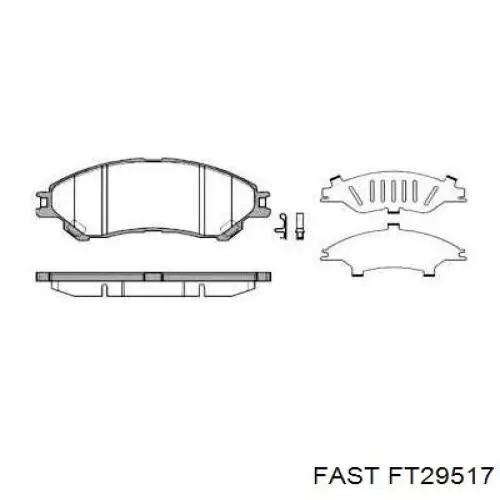 Колодки Fast FT29517 цена, от 15.50 USD