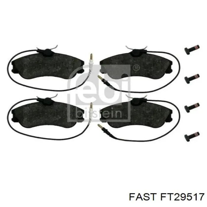 Передние тормозные колодки FT29517 Fast