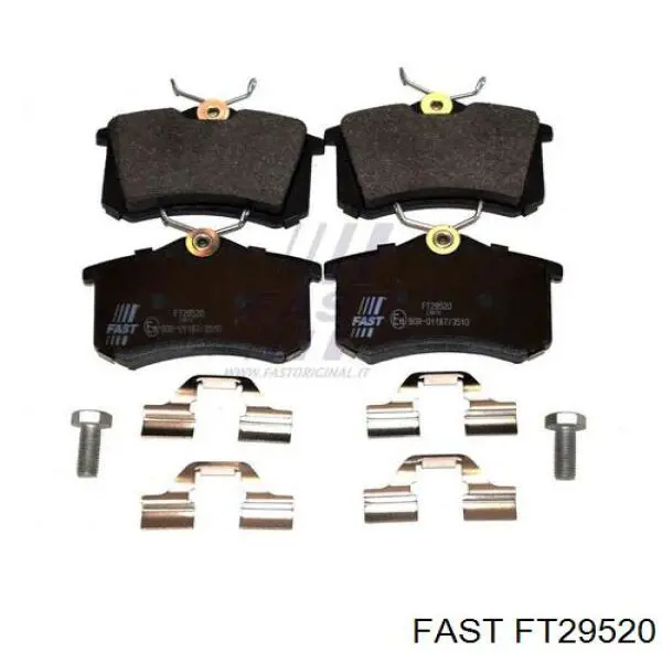FT29520 Fast задние тормозные колодки