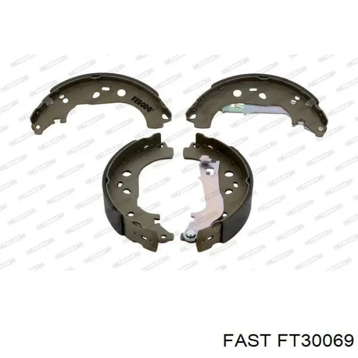 Тормоза рабочие задние ножные и тормозные барабаны Fast FT30069 цена, от 28.18 USD