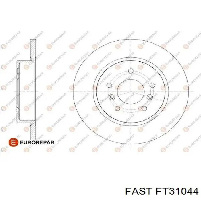 Тормоз дисковый передний Fast FT31044 цена, от 59.70 USD