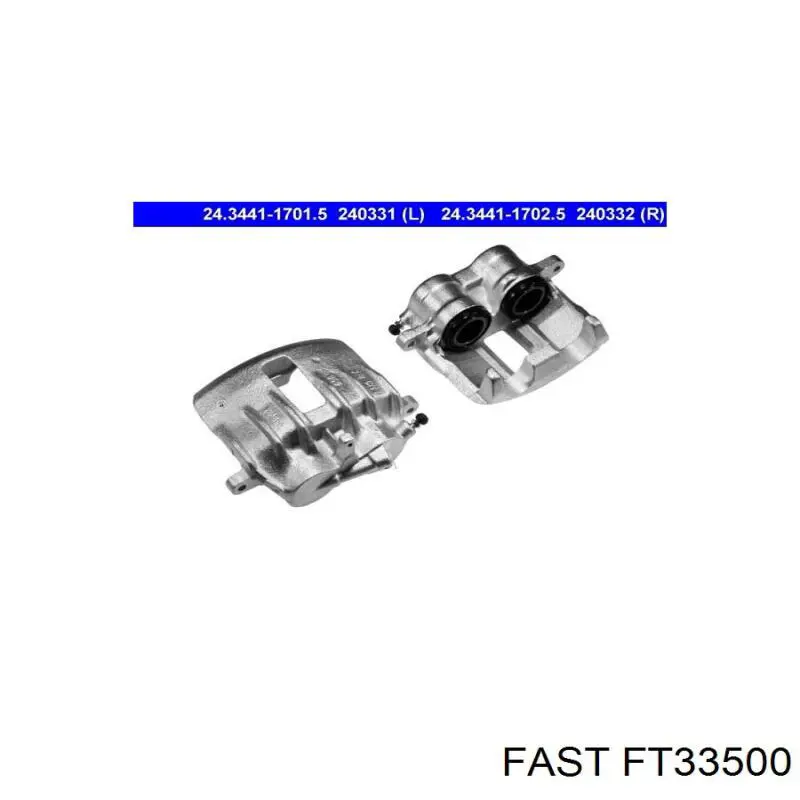 FT33500 Fast suporte do freio traseiro esquerdo