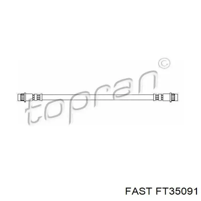 Купить FT35091 Fast Шланг тормозной передний
