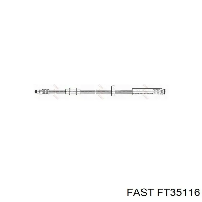 Шланг тормозной передний Fast FT35116 цена, от 6.01 USD