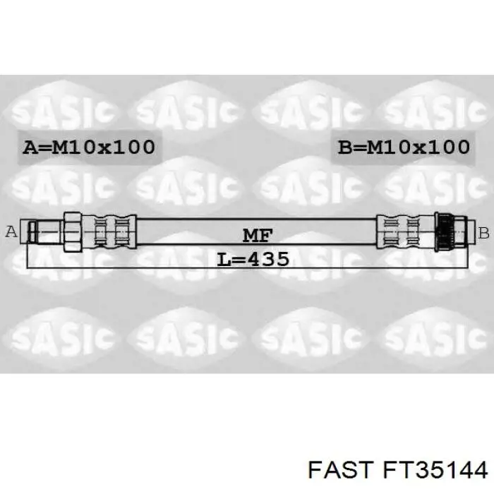 Задний тормозной шланг FT35144 Fast