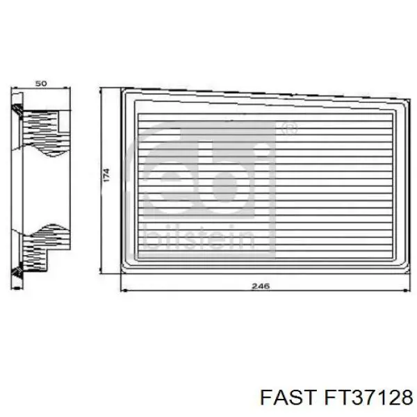 Воздушный фильтр 52069663 Fiat/Alfa/Lancia
