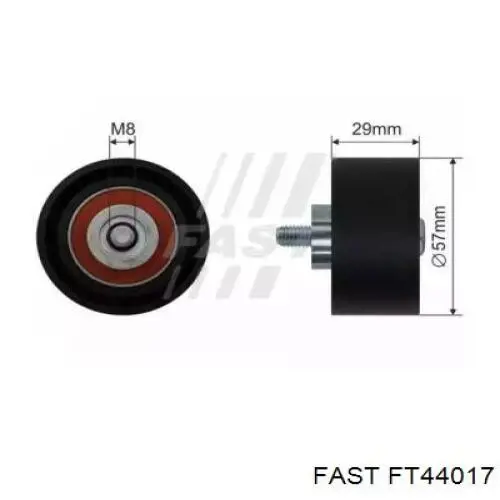 Паразитный ролик ГРМ FT44017 Fast