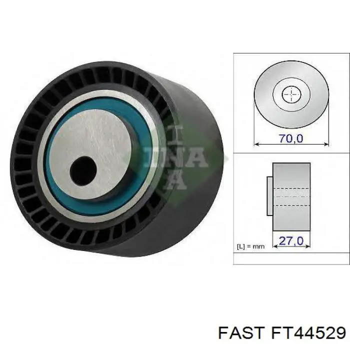 Паразитный ролик приводного ремня Fast FT44529 цена, от 15.14 USD