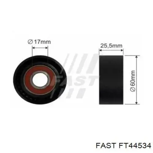 Натяжитель приводного ремня FT44534 Fast