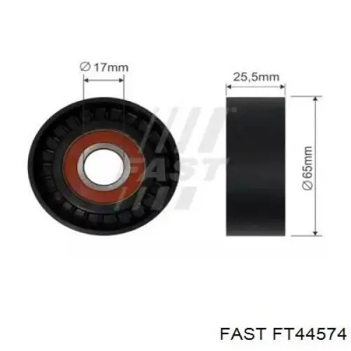FT44574 Fast rolo parasita da correia de transmissão